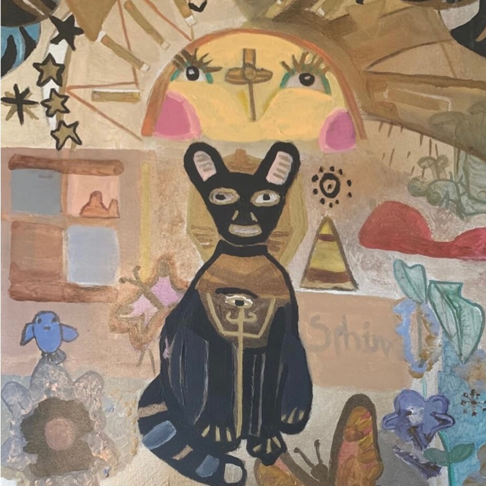 Egyptian Cat Original Painting